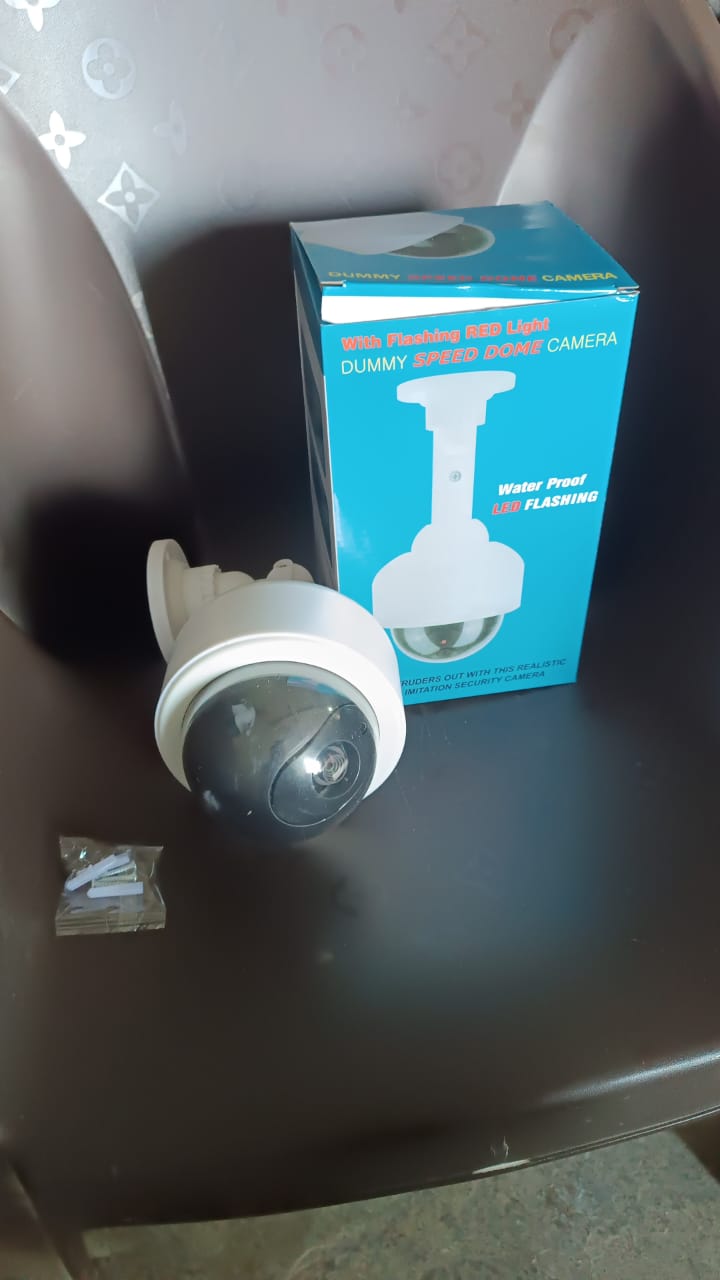 Fake / Dummy Camera CCTV, with Flashing Red LED Light (1 Pc / Battery Not Included) Fake / Dummy Camera CCTV, with Flashing Red LED Light (1 Pc / Battery Not Included)